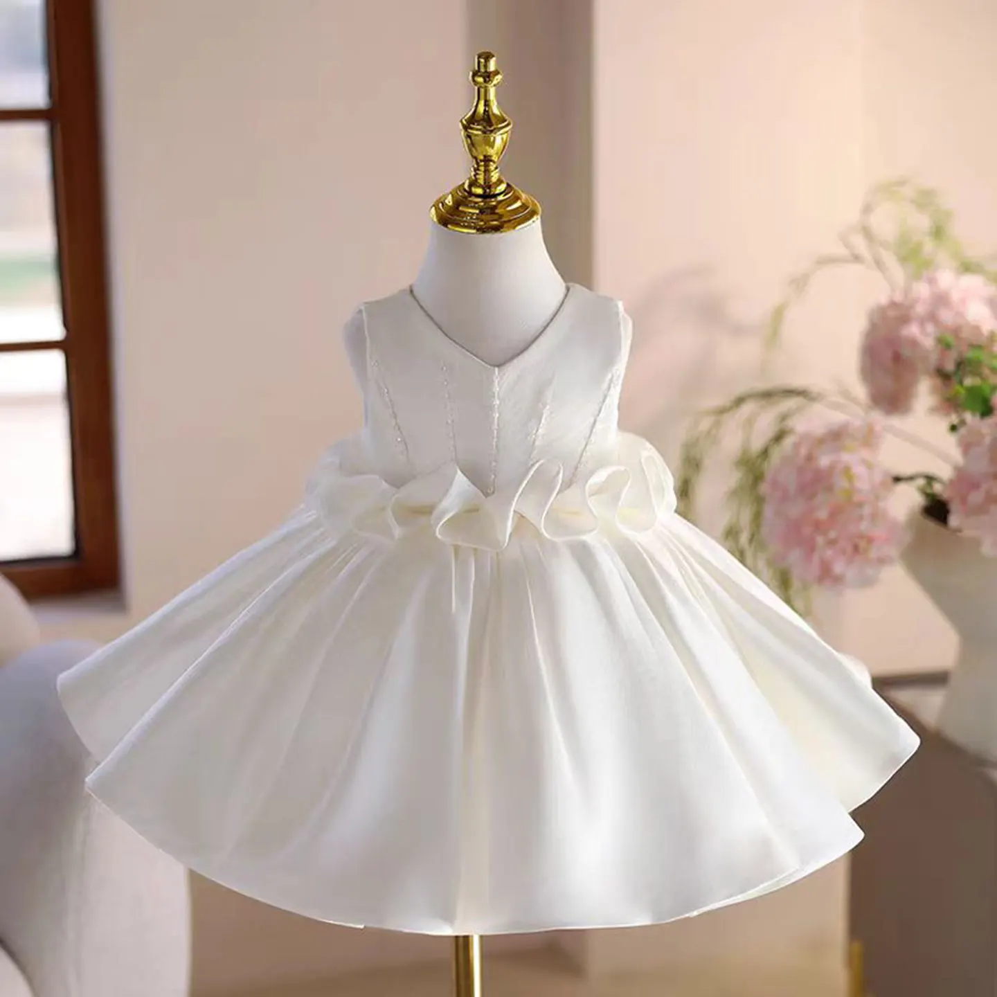 Dreamy Vow Glamorous Pink Girl Dress Satin for Kids 1st Wedding Birthday Party Holiday Spring Summer Princess Ball Gown J460
Dreamy Vow Glamorous Pink Girl Dress Satin for Kids 1st Wedding Birthday Party Holiday Spring Summer Princess Ball Gown J460