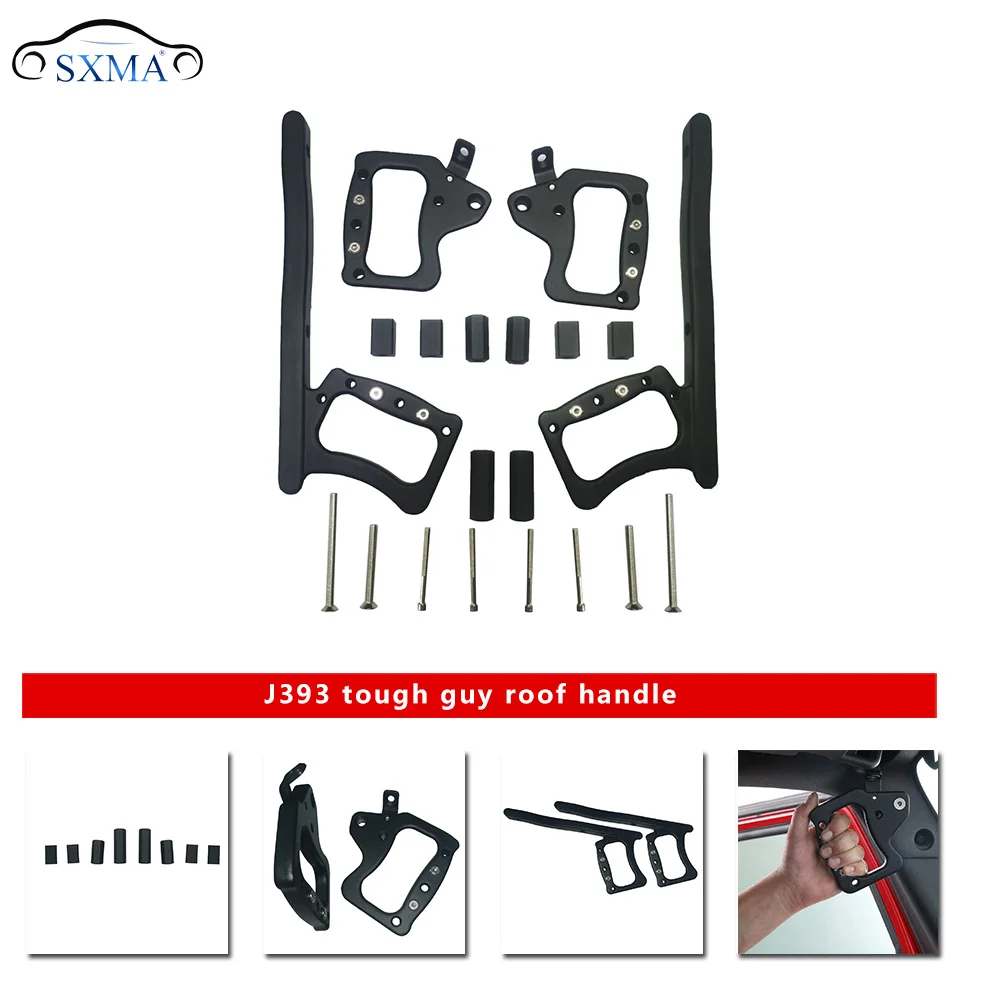 SXMA Front Handles Aluminum Inner Roof Handles Compatible with 2007-2017 for Jeep Wrangler JK Door Roll Bars Black 4Pcs
SXMA Front Handles Aluminum Inner Roof Handles Compatible with 2007-2017 for Jeep Wrangler JK Door Roll Bars Black 4Pcs