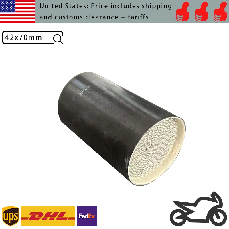 Металлический катализатор 42x70 мм для системы двигателя мотоцикла с покрытием EURO3 4 5 6, катализатор глушителя излучения
Металлический катализатор 42x70 мм для системы двигателя мотоцикла с покрытием EURO3 4 5 6, катализатор глушителя излучения