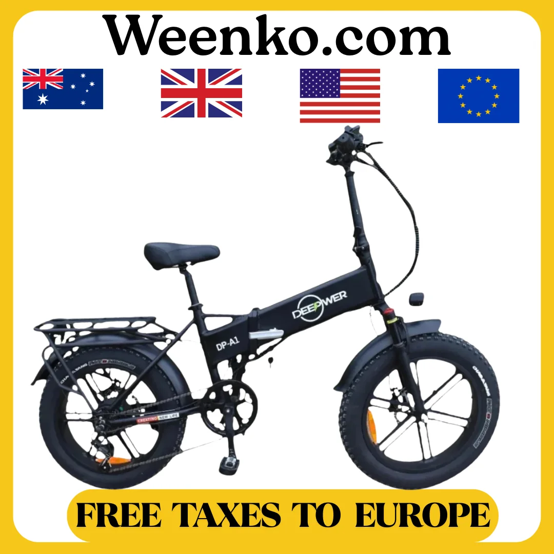 DEEPOWER A1 Складной электрический велосипед 1000 Вт 48 В 20 Ач Fat Tire Ebike Горный 20-дюймовый электрический велосипед для взрослых Электронные велосипеды
DEEPOWER A1 Складной электрический велосипед 1000 Вт 48 В 20 Ач Fat Tire Ebike Горный 20-дюймовый электрический велосипед для взрослых Электронные велосипеды