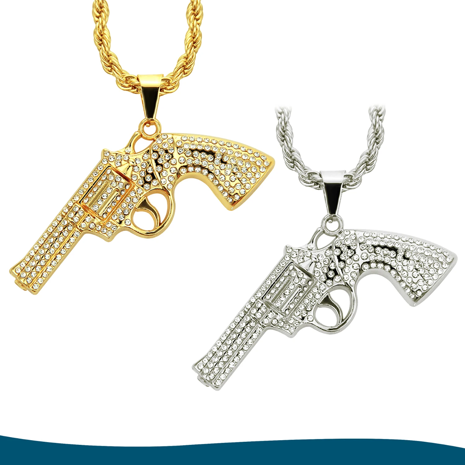 Mens Golden Plated Silvery Hip Hop Rap Machine Gun Pendant Necklace with with 3MM 24 inch Chain CZ Jewelry for Party
Mens Golden Plated Silvery Hip Hop Rap Machine Gun Pendant Necklace with with 3MM 24 inch Chain CZ Jewelry for Party