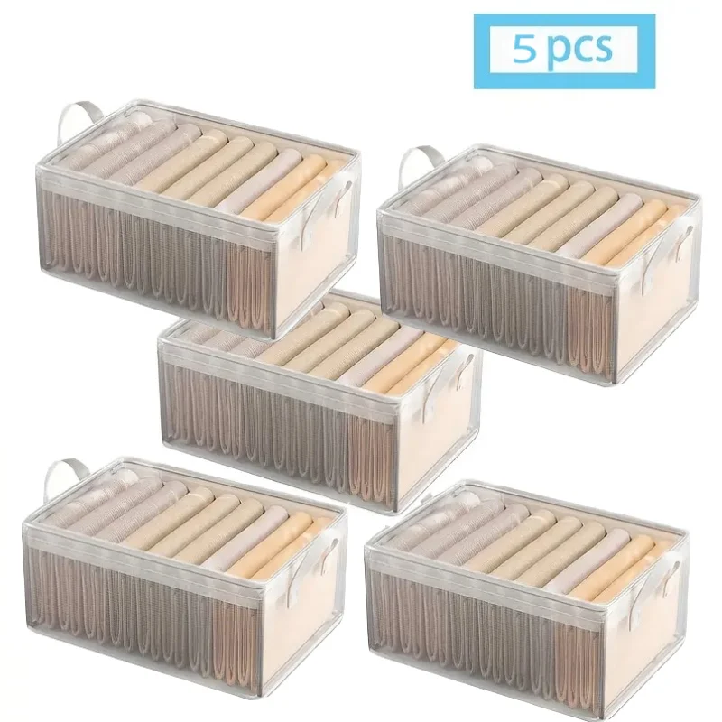 5Pcs large-capacity transparent foldable storage boxes, with dust covers, foldable coat rack, and storage baskets
5Pcs large-capacity transparent foldable storage boxes, with dust covers, foldable coat rack, and storage baskets