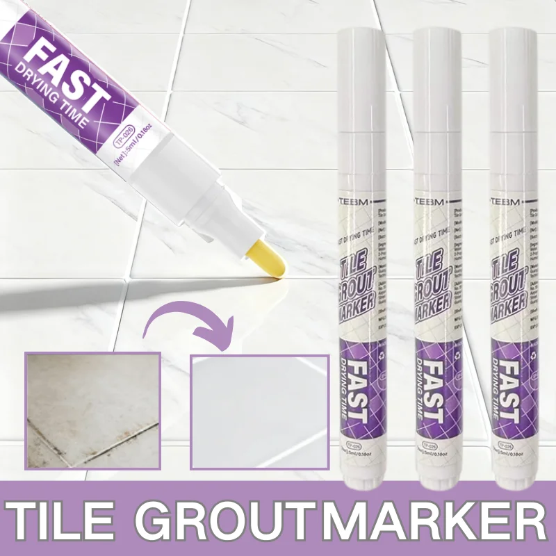 1/3PCS White Grout Tile Pen Waterproof Wall Grout Restorer Marker Pen for Bathroom Wall Floor Decontamination Seam Repair Pens
1/3PCS White Grout Tile Pen Waterproof Wall Grout Restorer Marker Pen for Bathroom Wall Floor Decontamination Seam Repair Pens
