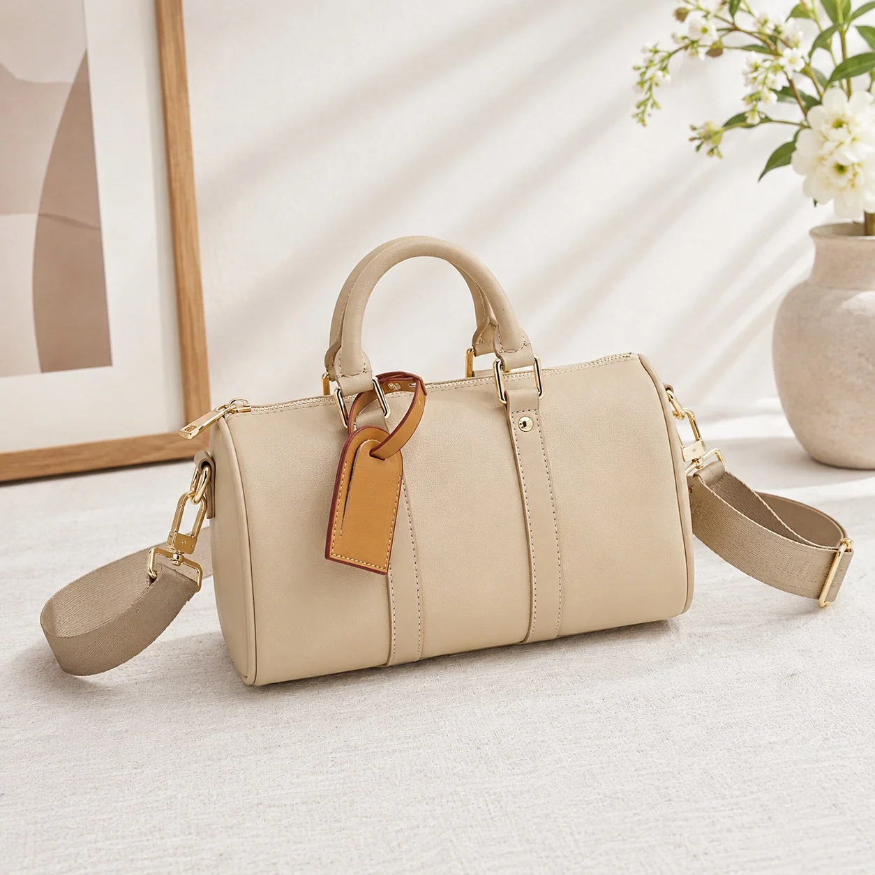 2026 New Unisex Beige Shoulder Bag/Crossbody Bag, Large Capacity, 25 x 15 x 11cm
2026 New Unisex Beige Shoulder Bag/Crossbody Bag, Large Capacity, 25 x 15 x 11cm