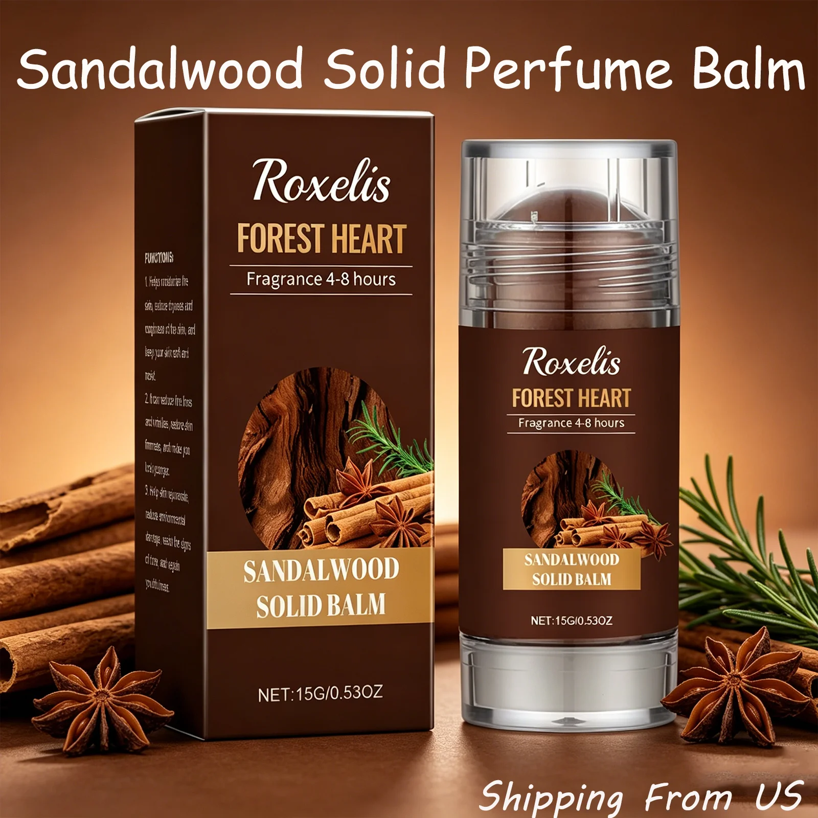 Roxelis 15G Sandalwood Solid Perfume Balm Natural Woody Scent Long Lasting Fragrance Remove Odors Exude Charming Appeal Portable Solid Stick For Daily Use And Dating
Roxelis 15G Sandalwood Solid Perfume Balm Natural Woody Scent Long Lasting Fragrance Remove Odors Exude Charming Appeal Portable Solid Stick For Daily Use And Dating