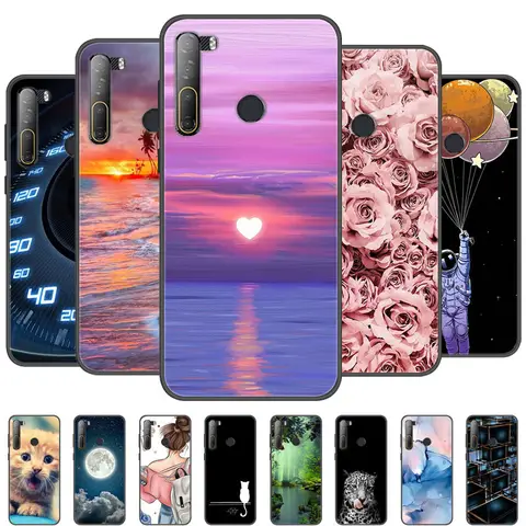 For HTC Desire 20 Pro Case Cover For Desire20 Pro Silicone Soft Marble Black Bumper Funda Coque for HTC Desire 20 Pro Protective