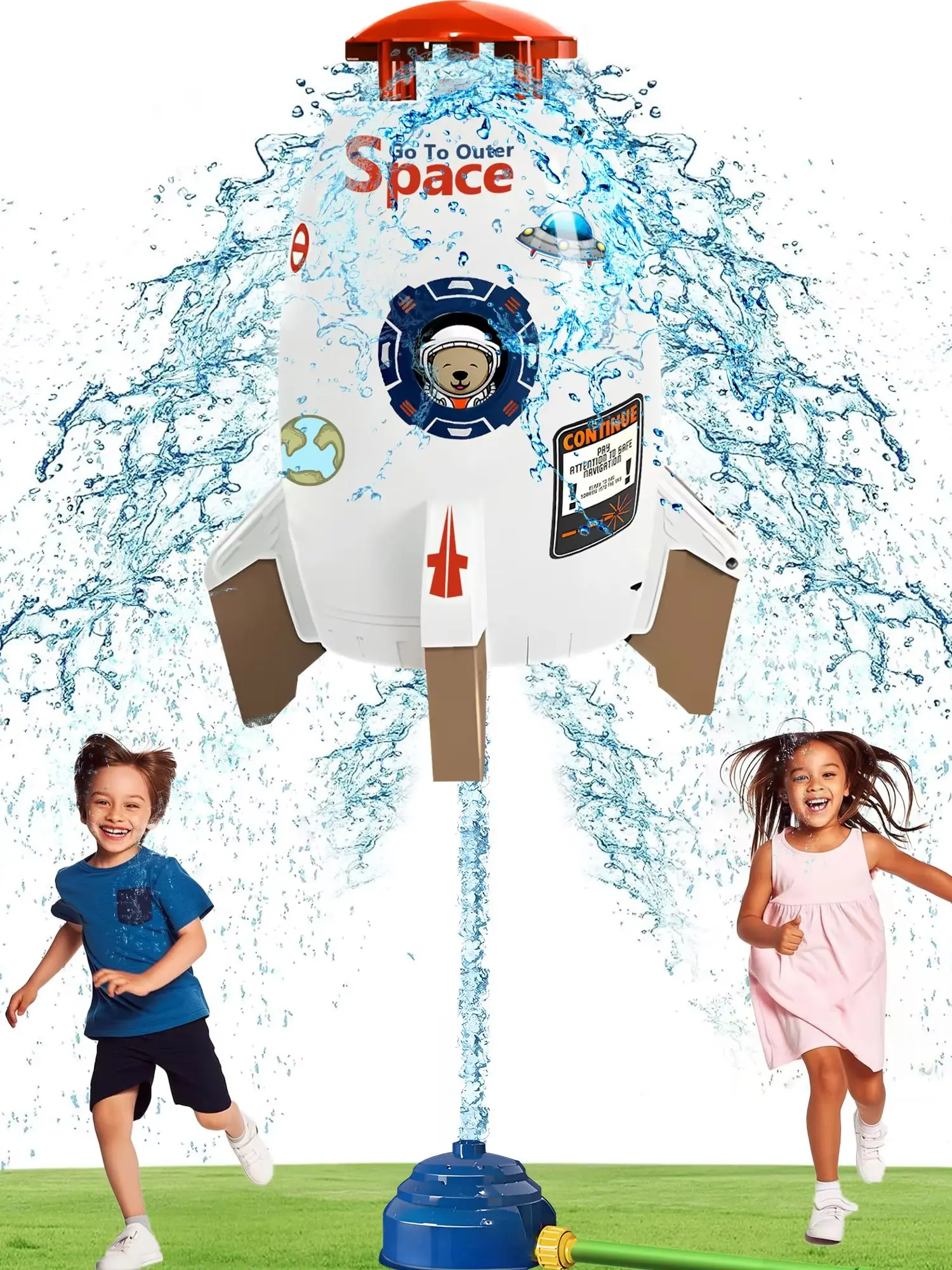Rocket Water Sprinkler for Kids Outdoor Sprinkler Rocket Launcher Toy for Backyard Summer Water Toys for Kids 3-12 Water Gun
Rocket Water Sprinkler for Kids Outdoor Sprinkler Rocket Launcher Toy for Backyard Summer Water Toys for Kids 3-12 Water Gun
