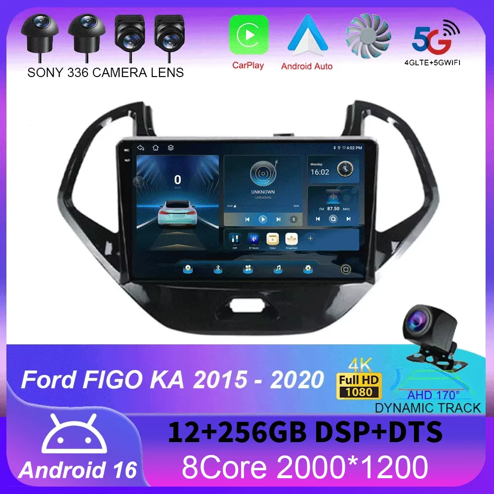 Android 16 Carplay Auto Car Radio For Ford FIGO KA 2015-2020 Multimedia Video Player Navigation GPS DSP Audio Stereo No 2din DVD
Android 16 Carplay Auto Car Radio For Ford FIGO KA 2015-2020 Multimedia Video Player Navigation GPS DSP Audio Stereo No 2din DVD