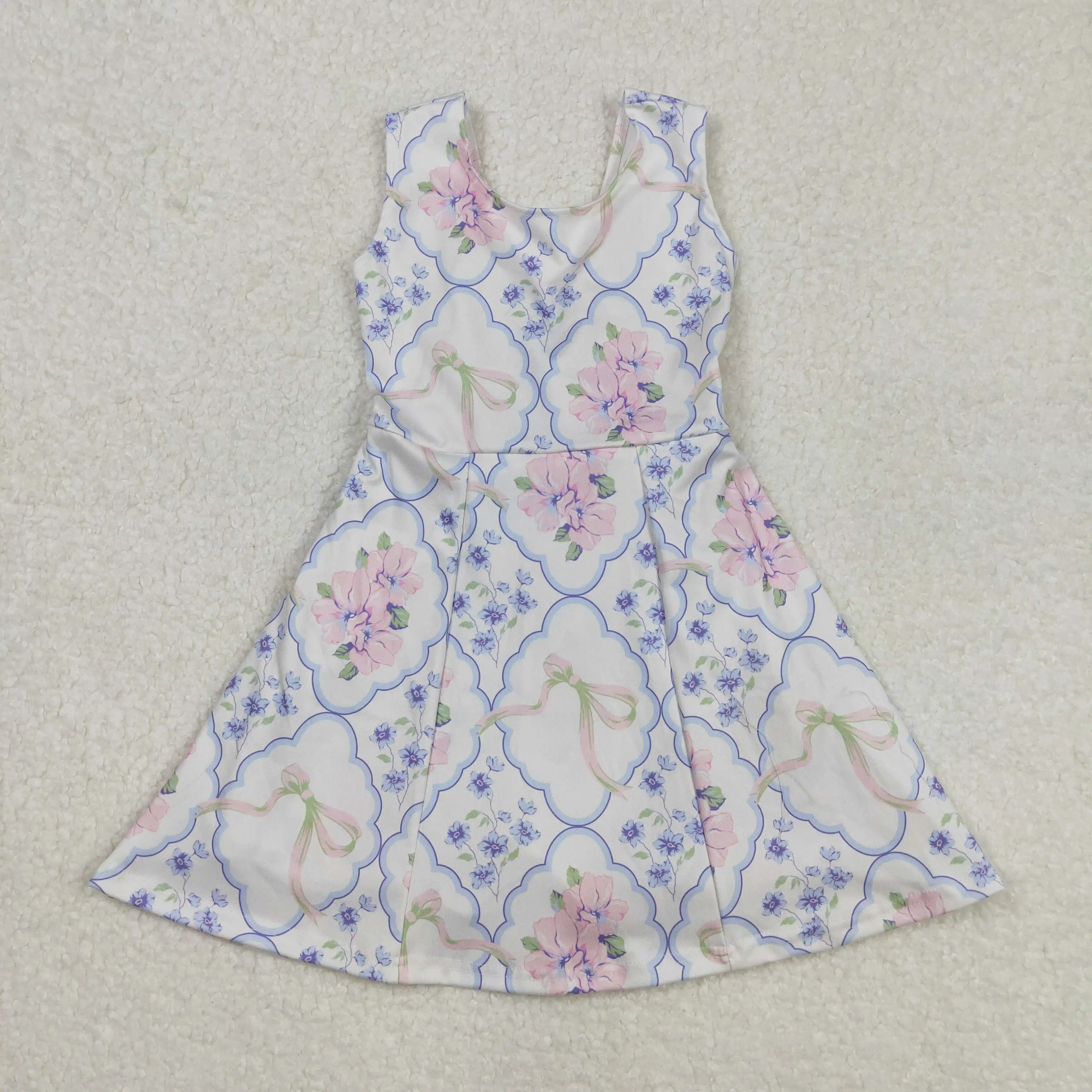New Fashion Western Summer Baby Girls Pink Flowers Bows Athletic Dresses Wholesale Boutique Kids Clothes One Piece Skirt
New Fashion Western Summer Baby Girls Pink Flowers Bows Athletic Dresses Wholesale Boutique Kids Clothes One Piece Skirt