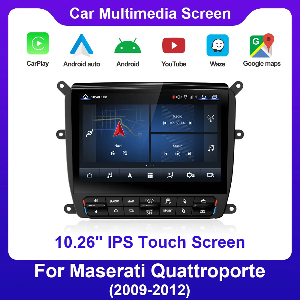 Android 11.0 Multimedia System DVD Player Navigation GPS Radios For Maserati QUATTROPORTE 2009-2012 with Wireless Carplay
Android 11.0 Multimedia System DVD Player Navigation GPS Radios For Maserati QUATTROPORTE 2009-2012 with Wireless Carplay