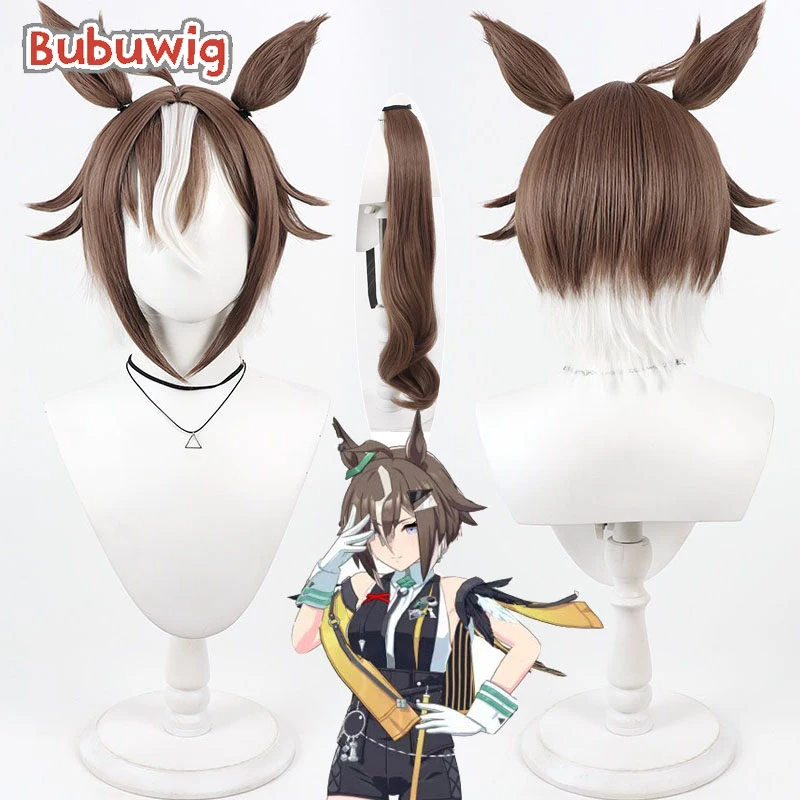 Bubuwig Synthetic Hair Rulership Cosplay Wigs Tail Uma musume: Pretty Derby Rulership 30cm Brown Mixed White Wig Heat Resistant
Bubuwig Synthetic Hair Rulership Cosplay Wigs Tail Uma musume: Pretty Derby Rulership 30cm Brown Mixed White Wig Heat Resistant