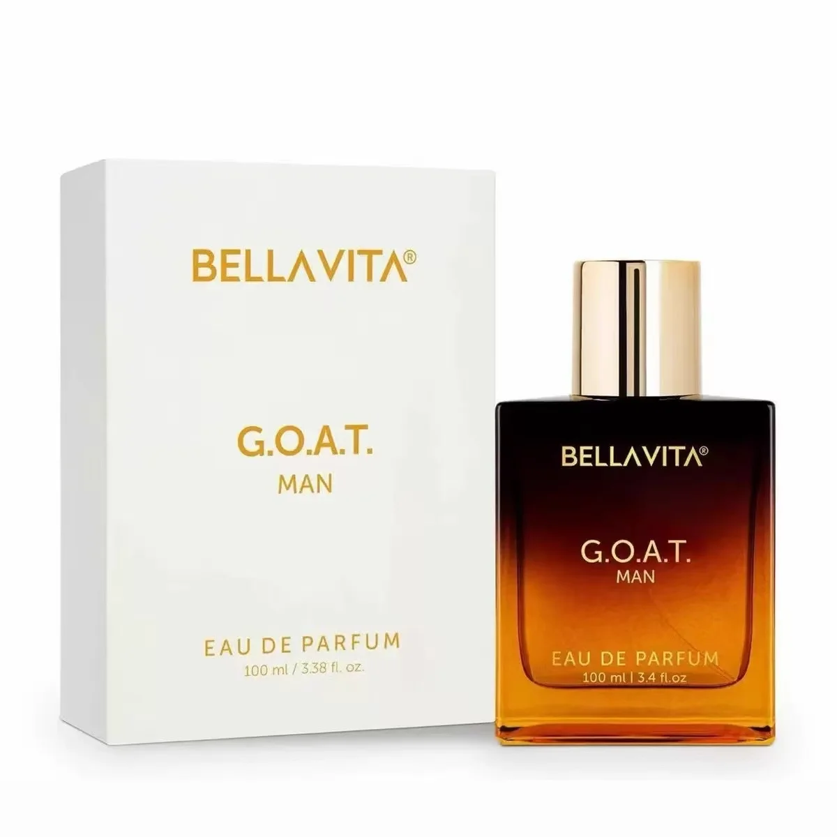 Bella Vita G.O.A.T. Man Eau de Parfum 100ml/3.38fl.oz | Bergamot Lavender Pepper Geranium Vetiver Amber Woody Spicy Men Perfume
Bella Vita G.O.A.T. Man Eau de Parfum 100ml/3.38fl.oz | Bergamot Lavender Pepper Geranium Vetiver Amber Woody Spicy Men Perfume