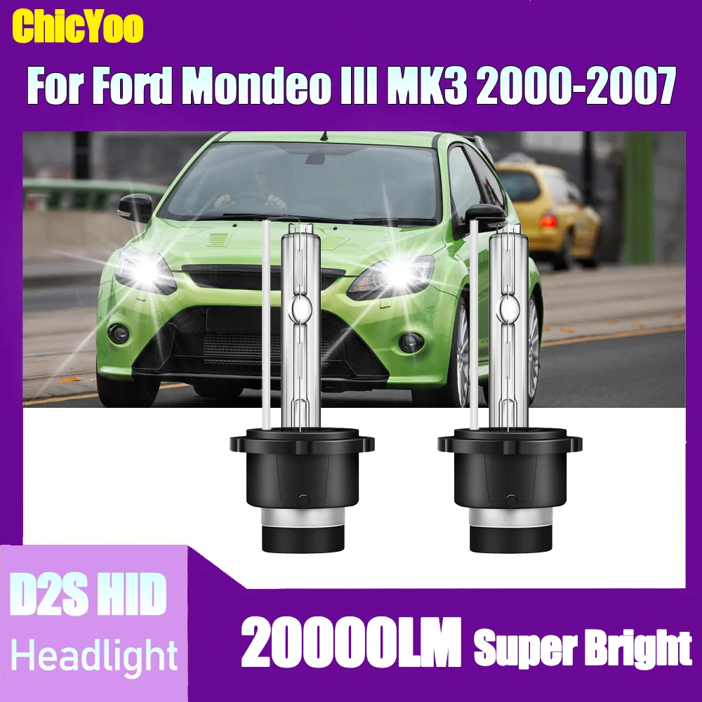 2 шт. D2S ксеноновые фары Bubs 20000LM, супер яркие 6000K ксеноновые автомобильные фары высокой мощности для Ford Mondeo III MK3 2000-2007 2001 2002 
2 шт. D2S ксеноновые фары Bubs 20000LM, супер яркие 6000K ксеноновые автомобильные фары высокой мощности для Ford Mondeo III MK3 2000-2007 2001 2002