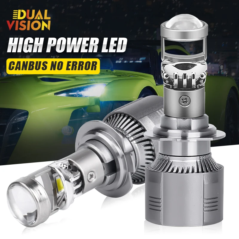 2PCS 100W H4 H7 H11 LED Mini Headlight Bulbs Super Bright 50000LM Bi-LED Projector Lenses H4 High Low Beam Headlamp For Car Moto
2PCS 100W H4 H7 H11 LED Mini Headlight Bulbs Super Bright 50000LM Bi-LED Projector Lenses H4 High Low Beam Headlamp For Car Moto