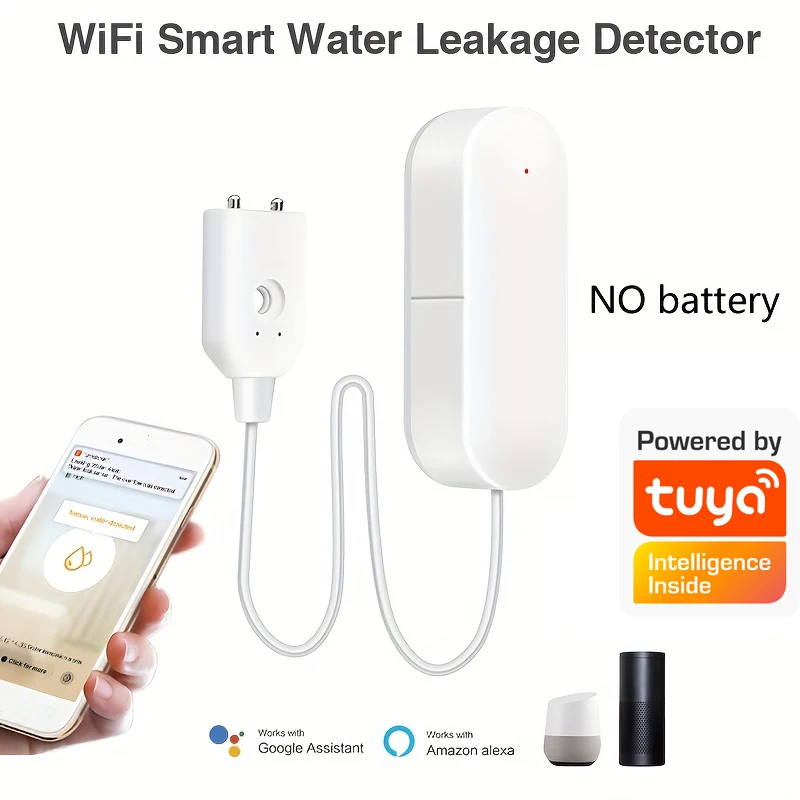 WiFi Water Level Sensor Leakage Alarm Flood Leak Detector Work with tuya smart Water Alert Overflow Alarm Security System
WiFi Water Level Sensor Leakage Alarm Flood Leak Detector Work with tuya smart Water Alert Overflow Alarm Security System