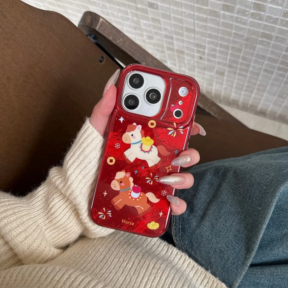 Cute fashion colorful pony phone case for iPhone 16 17 Pro Max 14 15Pro protective case creative new shockproof protective cover
Cute fashion colorful pony phone case for iPhone 16 17 Pro Max 14 15Pro protective case creative new shockproof protective cover