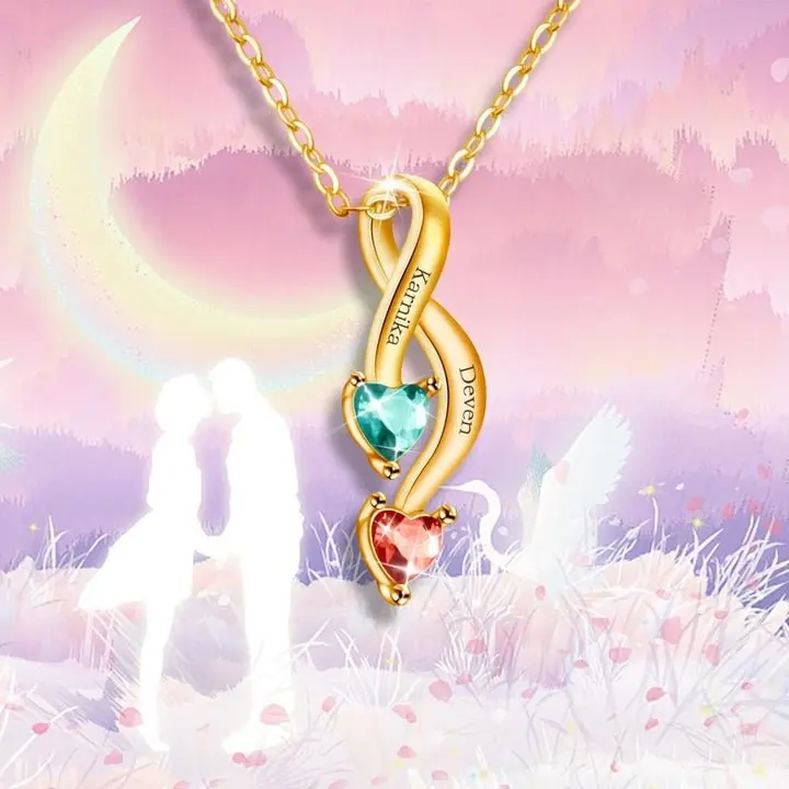 DOREMI Couple Gift Simple Love Appointment Necklace December Birthday Stone Name Engraved Stainless Steel Waterproof Necklace
DOREMI Couple Gift Simple Love Appointment Necklace December Birthday Stone Name Engraved Stainless Steel Waterproof Necklace