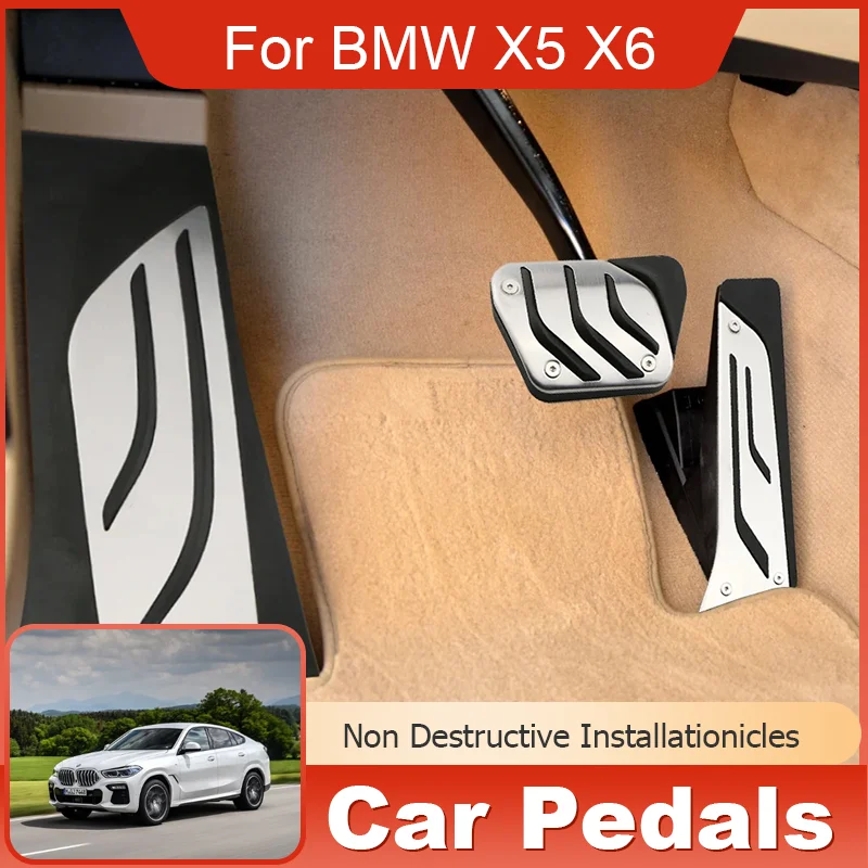for BMW X5 X6 F15 F16 E70 E71 E72 2008~2018 AT LHD Stainless Steel Stainless Steel Accelerator Gas Brake Footrest Pedal Pads
for BMW X5 X6 F15 F16 E70 E71 E72 2008~2018 AT LHD Stainless Steel Stainless Steel Accelerator Gas Brake Footrest Pedal Pads
