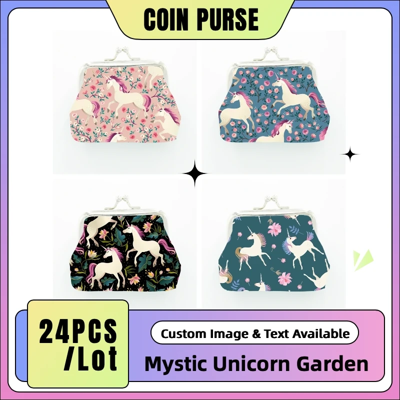 24PCS/Lot Unicorn Coin Purse – PU Leather Mini Wallet with Floral Fantasy Design, Gift for Girls, Party Favor, Travel Souvenir
24PCS/Lot Unicorn Coin Purse – PU Leather Mini Wallet with Floral Fantasy Design, Gift for Girls, Party Favor, Travel Souvenir
