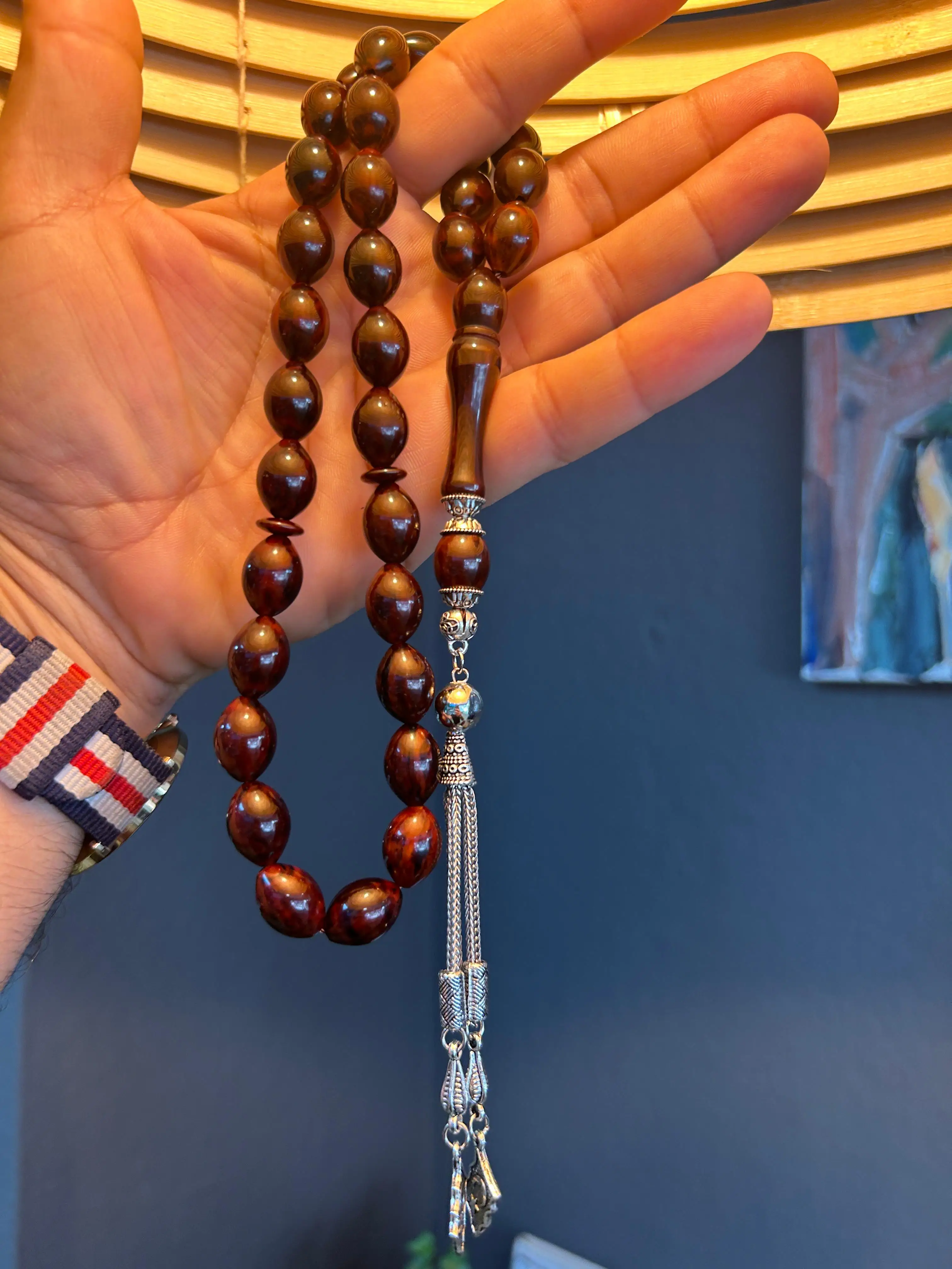 Bakelite Rosary Ottoman Rare Faturan German Amber Sandalous Misbaha Prayerbeads Rosary Tasbih Tesbih İslam T17
Bakelite Rosary Ottoman Rare Faturan German Amber Sandalous Misbaha Prayerbeads Rosary Tasbih Tesbih İslam T17