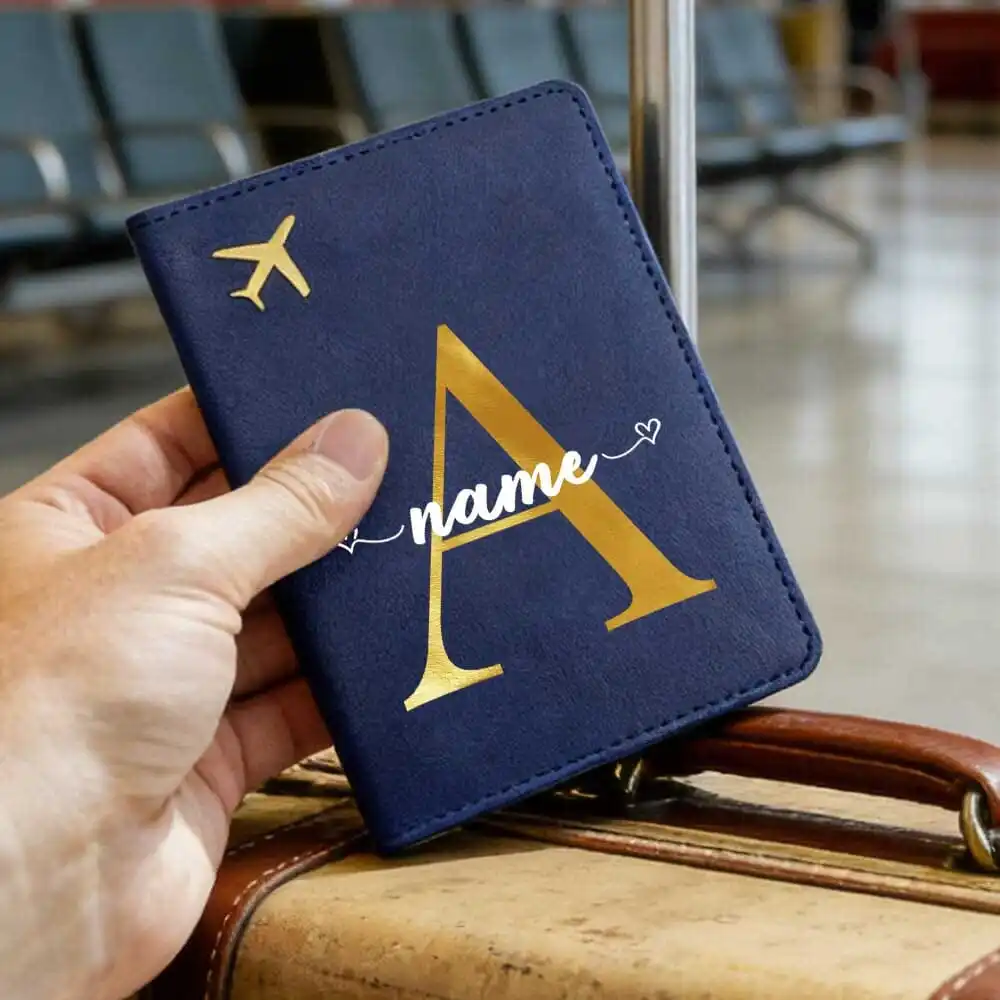 Custom Name RFID PU Passport Holder, Ultra Slim Travel Wallet Coin Card Case With 26 Initial Letters Design
Custom Name RFID PU Passport Holder, Ultra Slim Travel Wallet Coin Card Case With 26 Initial Letters Design