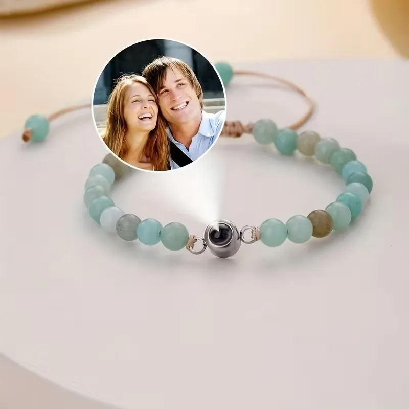 Custom Photo Projection Bracelet - Personalized Image Commemorative Jewelry, Bohemian Style Couple'S Bracelet with Phot
Custom Photo Projection Bracelet - Personalized Image Commemorative Jewelry, Bohemian Style Couple'S Bracelet with Phot