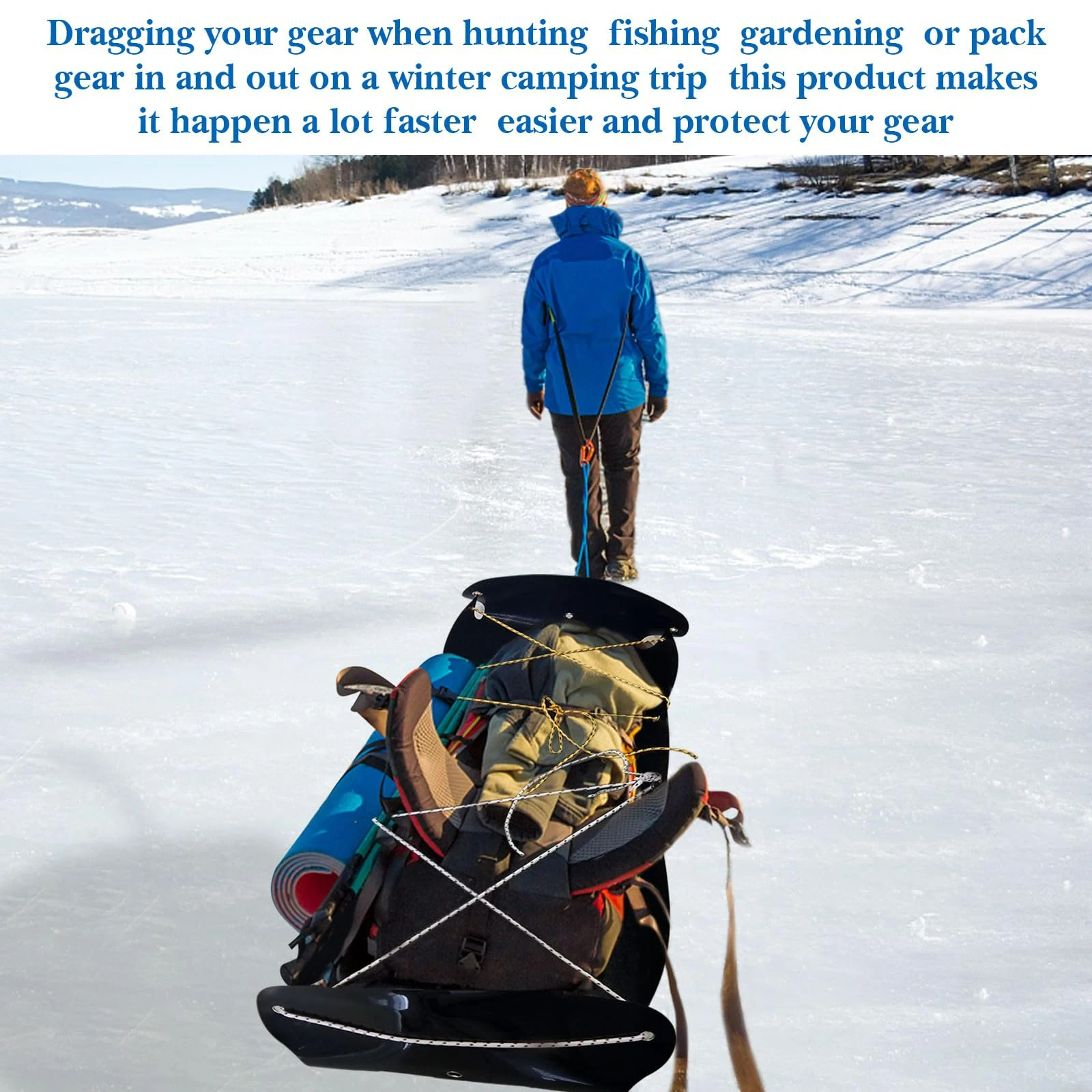 Multipurpose Deer Drag Sled Heavy Duty Hauling Cart Portable Game Slide for Ice Fishing Elk Firewood Transport
Multipurpose Deer Drag Sled Heavy Duty Hauling Cart Portable Game Slide for Ice Fishing Elk Firewood Transport