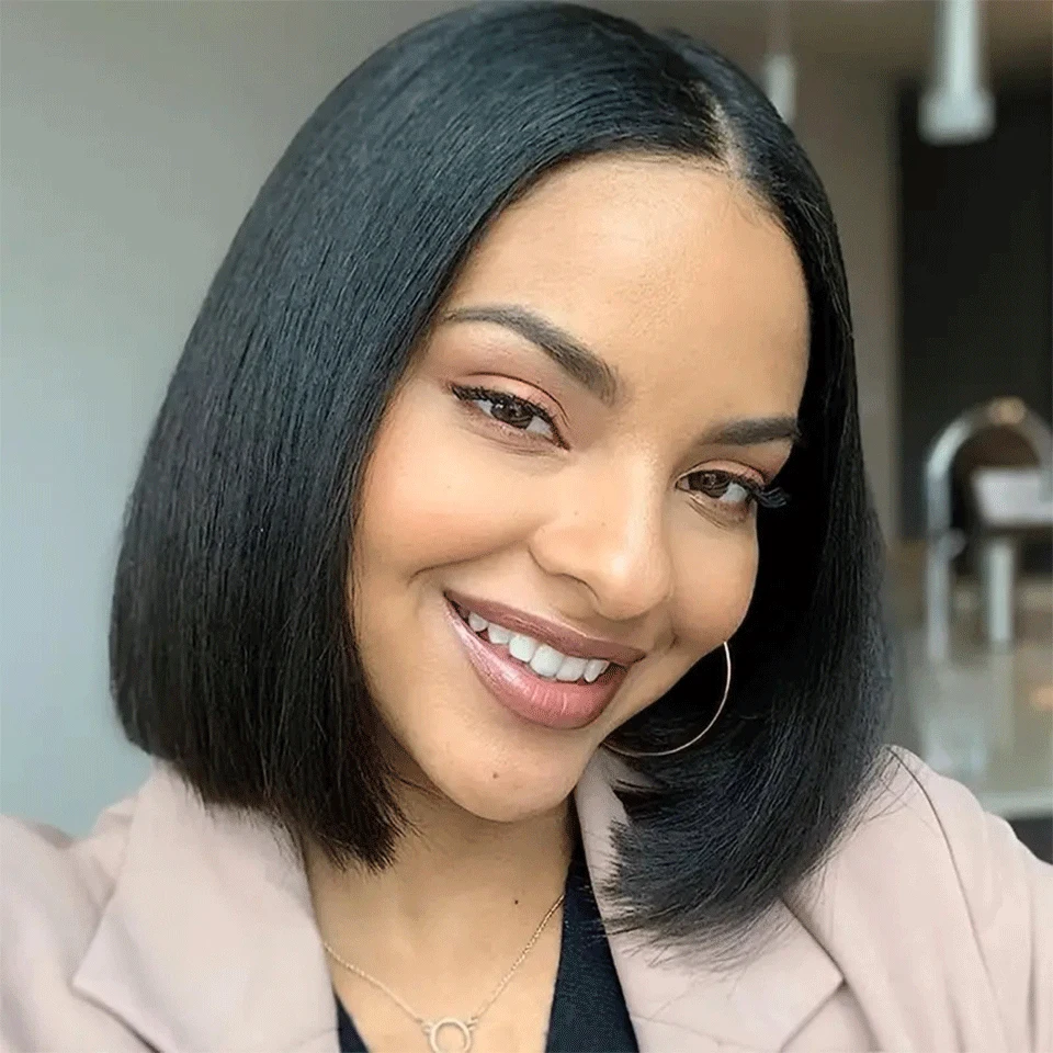 4x4 Lace Closure Human Hair Wigs Straight No Glue Short Bob Wigs Human Hair Pre-cut Glueless Lace Wigs Human Hair For Black
4x4 Lace Closure Human Hair Wigs Straight No Glue Short Bob Wigs Human Hair Pre-cut Glueless Lace Wigs Human Hair For Black