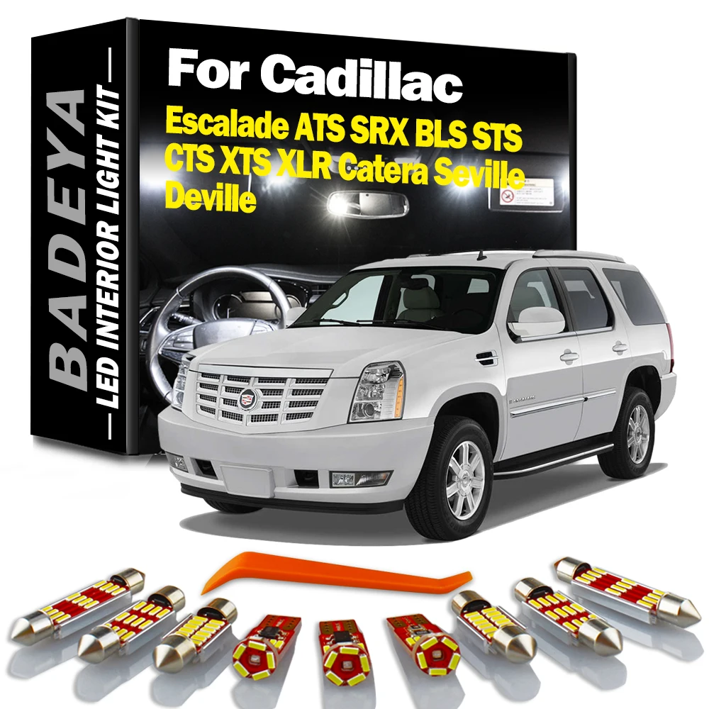 BADEYA Interior Indoor LED Light Kit For Cadillac Escalade ATS SRX BLS STS CTS XTS XLR Catera Seville Deville Canbus Signal Lamp
BADEYA Interior Indoor LED Light Kit For Cadillac Escalade ATS SRX BLS STS CTS XTS XLR Catera Seville Deville Canbus Signal Lamp
