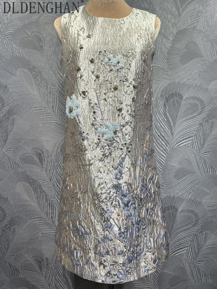 DLDENGHAN Women's Classic Style O-Neck Sleeveless Jacquard Diamonds Sequins Summer Vest Mini Dresses
DLDENGHAN Women's Classic Style O-Neck Sleeveless Jacquard Diamonds Sequins Summer Vest Mini Dresses