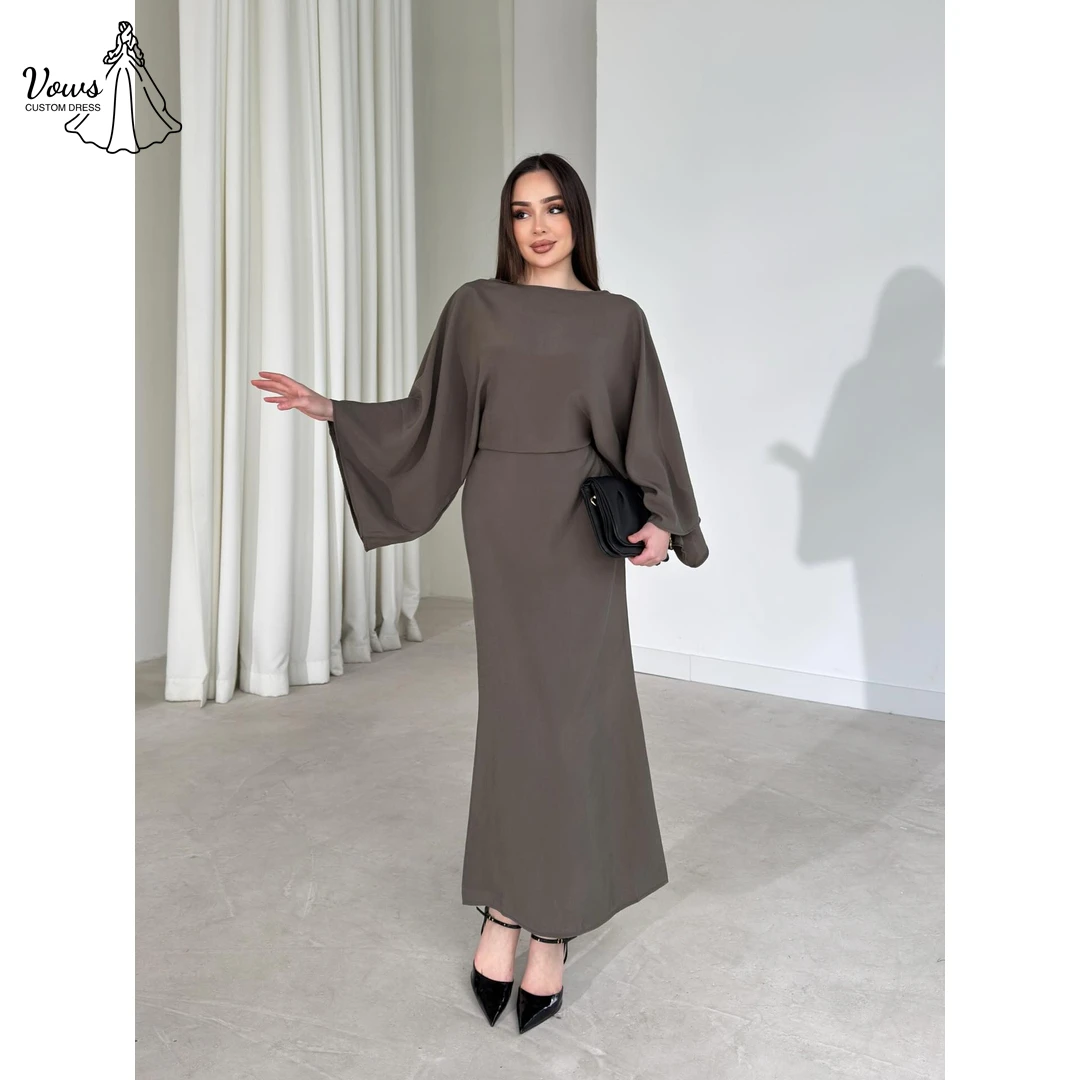 Vows Evening Dresses Woman Elegant Women's Dresses for Wedding Party A Word Custom Made Luxury Dubai Evening Dress Boat Collar
Vows Evening Dresses Woman Elegant Women's Dresses for Wedding Party A Word Custom Made Luxury Dubai Evening Dress Boat Collar