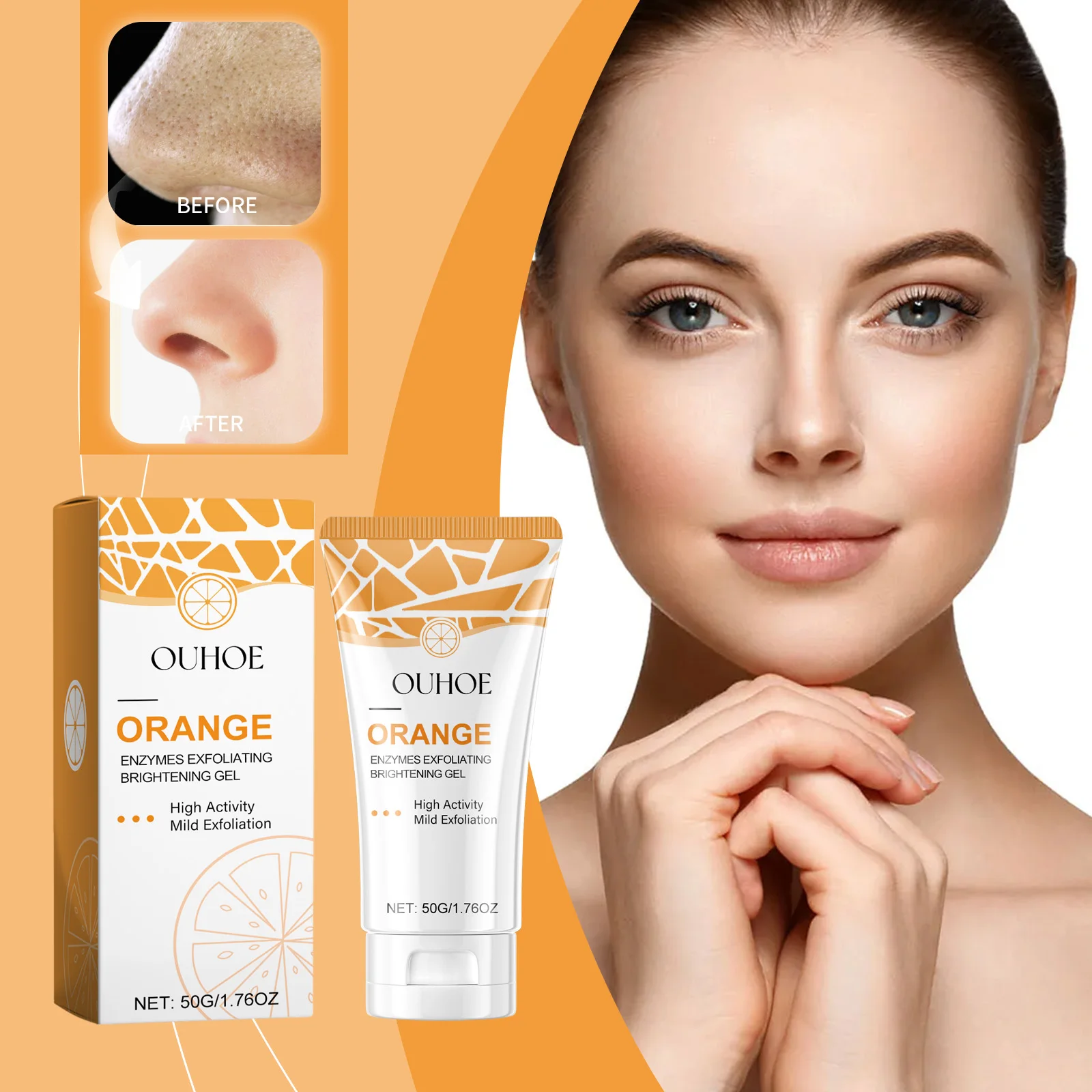 50g Ouhoe Exfoliate Blackhead Gel Deep Cleanse Pores Purify Brighten Skin Mild Acne Treatment Oil Control Natural Face Care Gel
50g Ouhoe Exfoliate Blackhead Gel Deep Cleanse Pores Purify Brighten Skin Mild Acne Treatment Oil Control Natural Face Care Gel