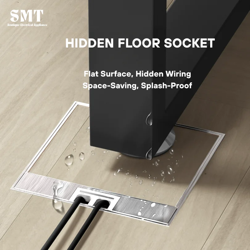 Embedded Invisible Floor Socket Stainless Steel Flat Surface Design Ground Plug Socket Built-in EU FR US Power Outlet USB Ports
Embedded Invisible Floor Socket Stainless Steel Flat Surface Design Ground Plug Socket Built-in EU FR US Power Outlet USB Ports