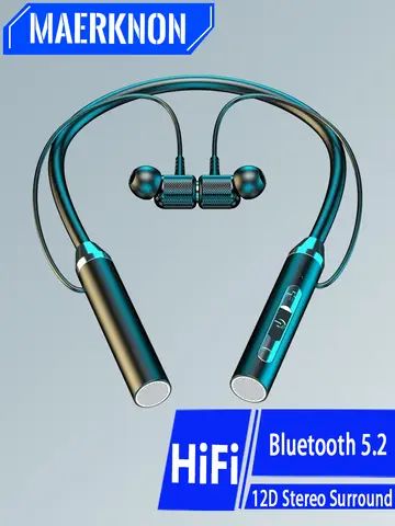 Wireless Bluetooth Earphone Magnetic Neckband Sport Headset TWS Bluetooth Headphones With Mic Stereo Earbuds For All Smartphones