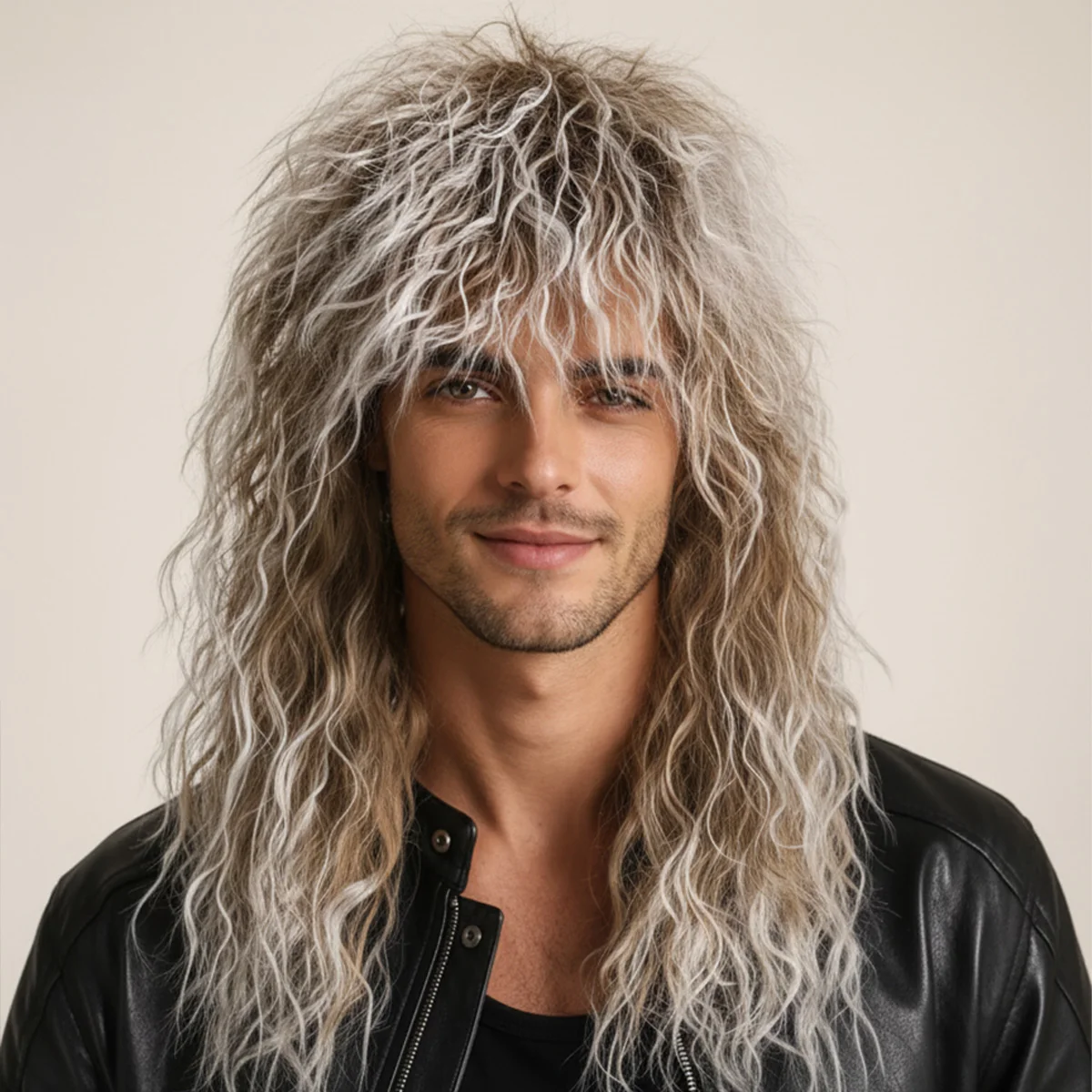 Mens Long Wavy Synthetic Wig For Men Black Layered Shag Hair Wig Natural Looking Heat Resistant Rock Style Curly Long Hair Wig
Mens Long Wavy Synthetic Wig For Men Black Layered Shag Hair Wig Natural Looking Heat Resistant Rock Style Curly Long Hair Wig