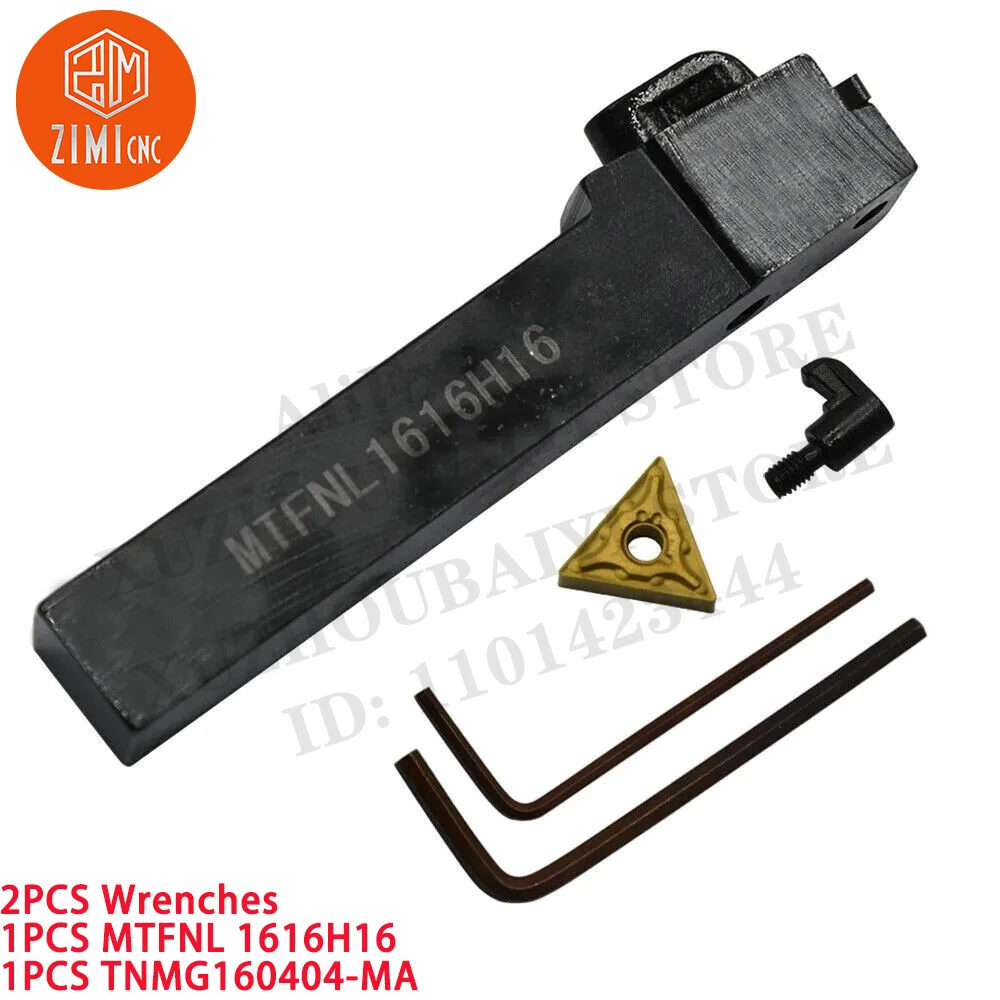 1PCS MTFNL 1616H16 Lathe Turning Tool Holder + 1PCS TNMG160404-MA Carbide Inserts CNC tools metal lathe mechanical cutting tools
1PCS MTFNL 1616H16 Lathe Turning Tool Holder + 1PCS TNMG160404-MA Carbide Inserts CNC tools metal lathe mechanical cutting tools