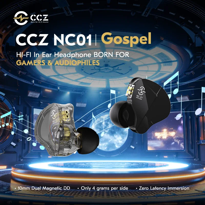 CCZ NC01 Наушники-вкладыши DD HiFi Bass Наушники с высоким качеством звука Мониторные наушники Сверхлегкие гарнитуры с шумоподавлением
CCZ NC01 Наушники-вкладыши DD HiFi Bass Наушники с высоким качеством звука Мониторные наушники Сверхлегкие гарнитуры с шумоподавлением