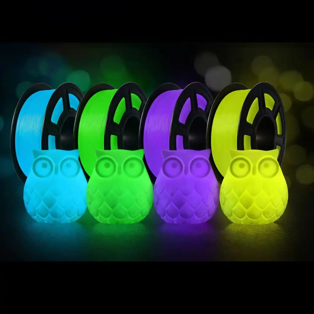 Набор из 4-х катушек TPU 95A светящегося в темноте филамента для 3D-принтера, разные цвета: синий, зеленый, желтый, фиолетовый, 250 г каждая, диаметр 1,75 мм
Набор из 4-х катушек TPU 95A светящегося в темноте филамента для 3D-принтера, разные цвета: синий, зеленый, желтый, фиолетовый, 250 г каждая, диаметр 1,75 мм