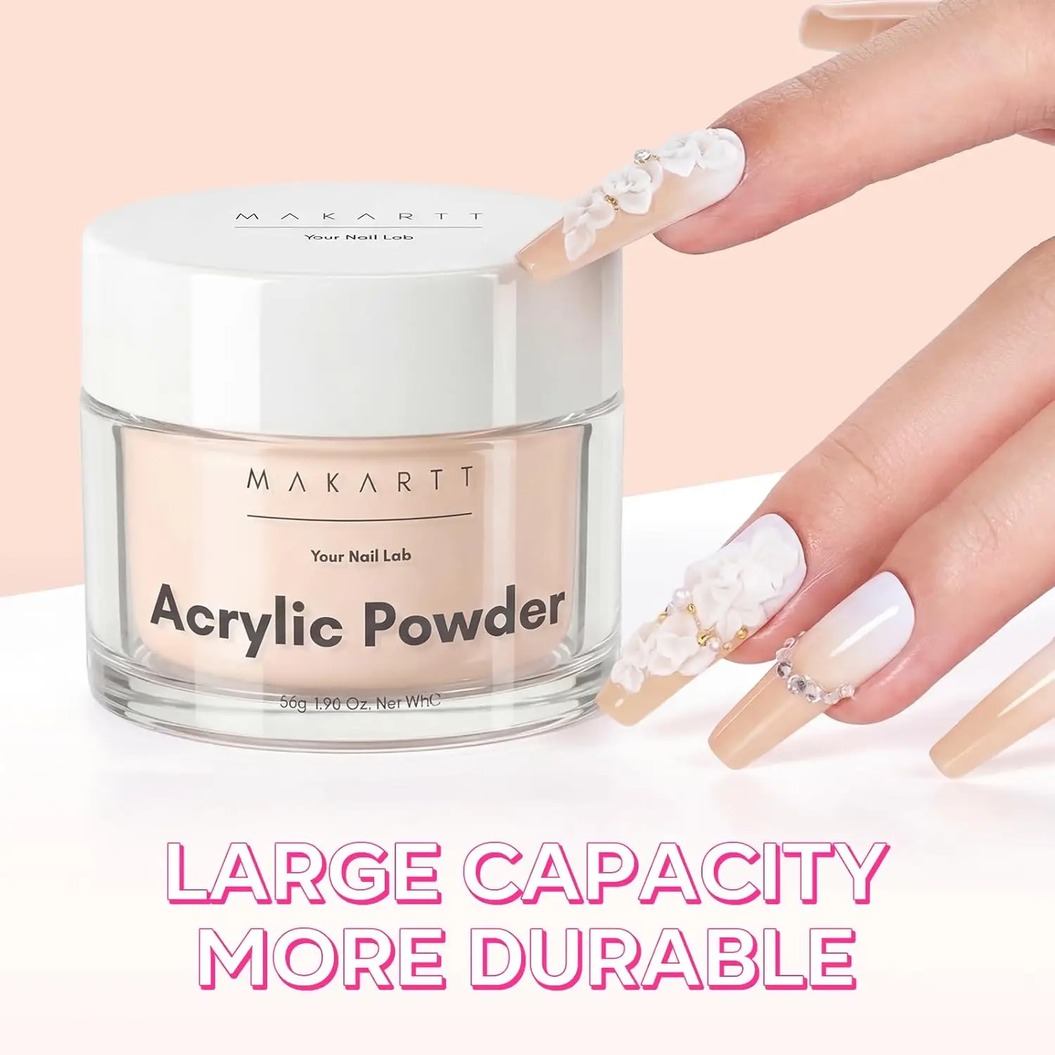 Acrylic Powder 56g,Makartt Professional Nude Acrylic Nail Powder Extension Decoration Carving French Manicure 3D Art Gel Salon
Acrylic Powder 56g,Makartt Professional Nude Acrylic Nail Powder Extension Decoration Carving French Manicure 3D Art Gel Salon