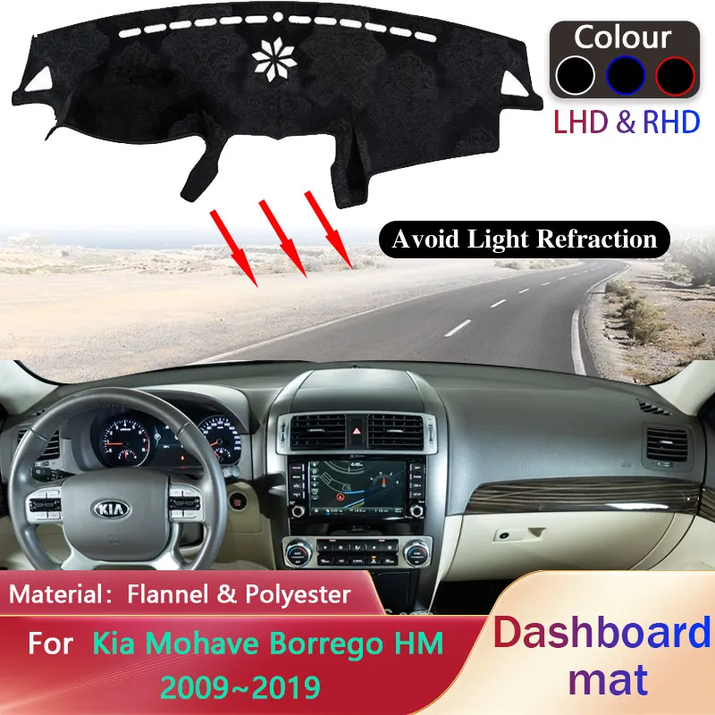 Car Dashboard Pad for Kia Mohave Borrego HM 2009~2019 Anti-dirty Liner Anti-Slip Mat Sunshade Dashmat Carpet Cover Accessorie
Car Dashboard Pad for Kia Mohave Borrego HM 2009~2019 Anti-dirty Liner Anti-Slip Mat Sunshade Dashmat Carpet Cover Accessorie