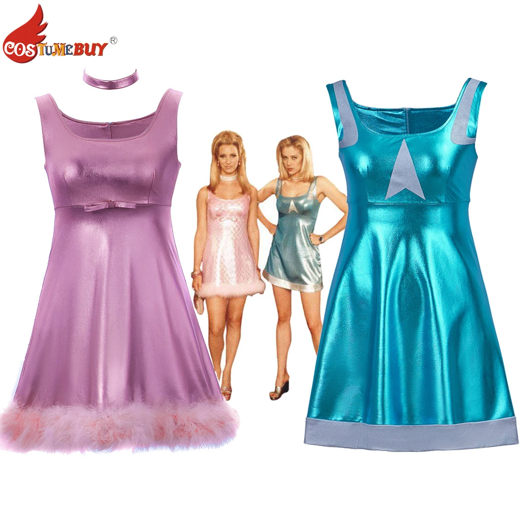 Костюм для косплея для старшей школы Romy And Michele, розовое платье-комбинация и синее платье-миди, одежда для Хэллоуина
Костюм для косплея для старшей школы Romy And Michele, розовое платье-комбинация и синее платье-миди, одежда для Хэллоуина