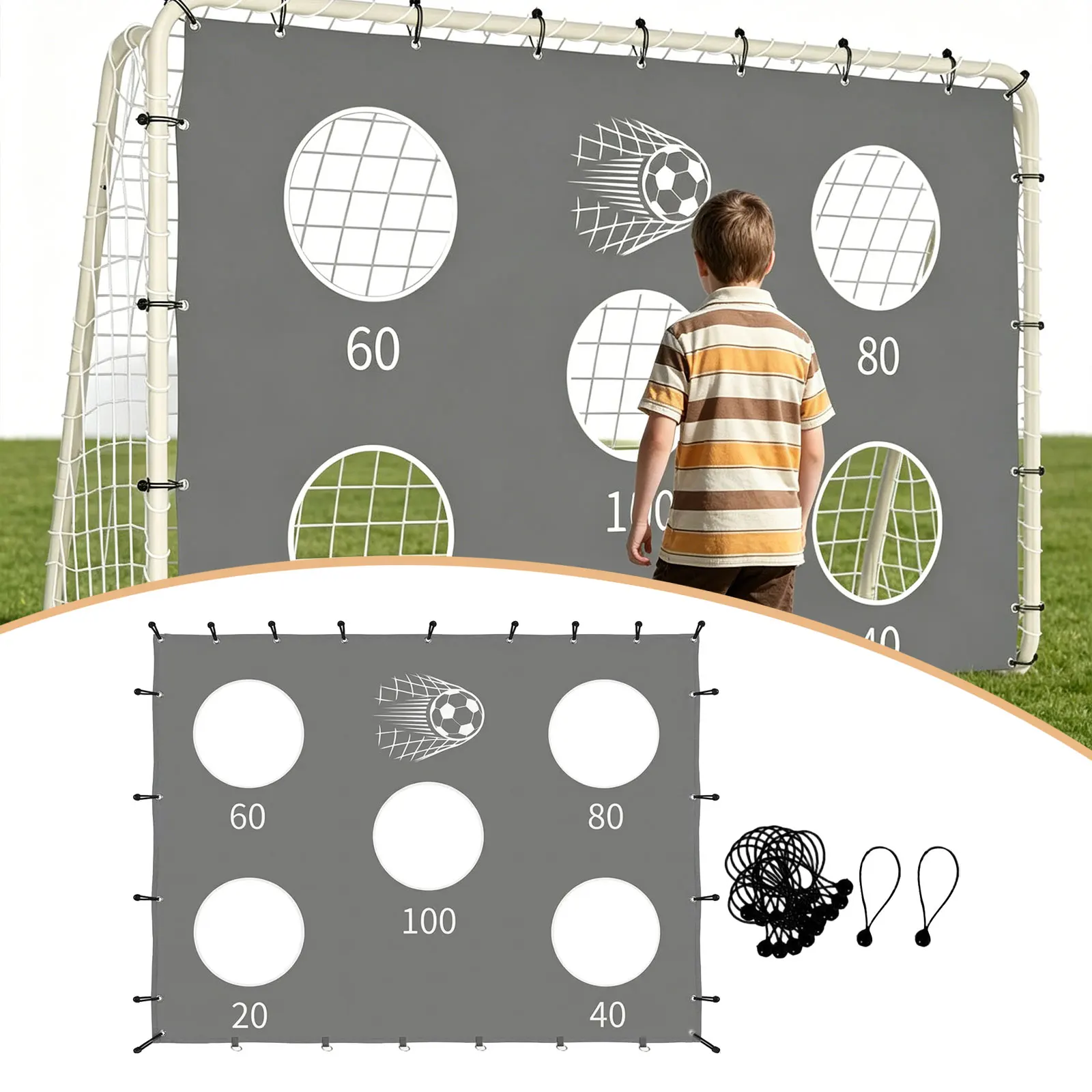 Soccer Target Sheet Lightweight Scoring Target Cloth for Park Backyard Field Football Goal Scoring Target Training Equipment
Soccer Target Sheet Lightweight Scoring Target Cloth for Park Backyard Field Football Goal Scoring Target Training Equipment