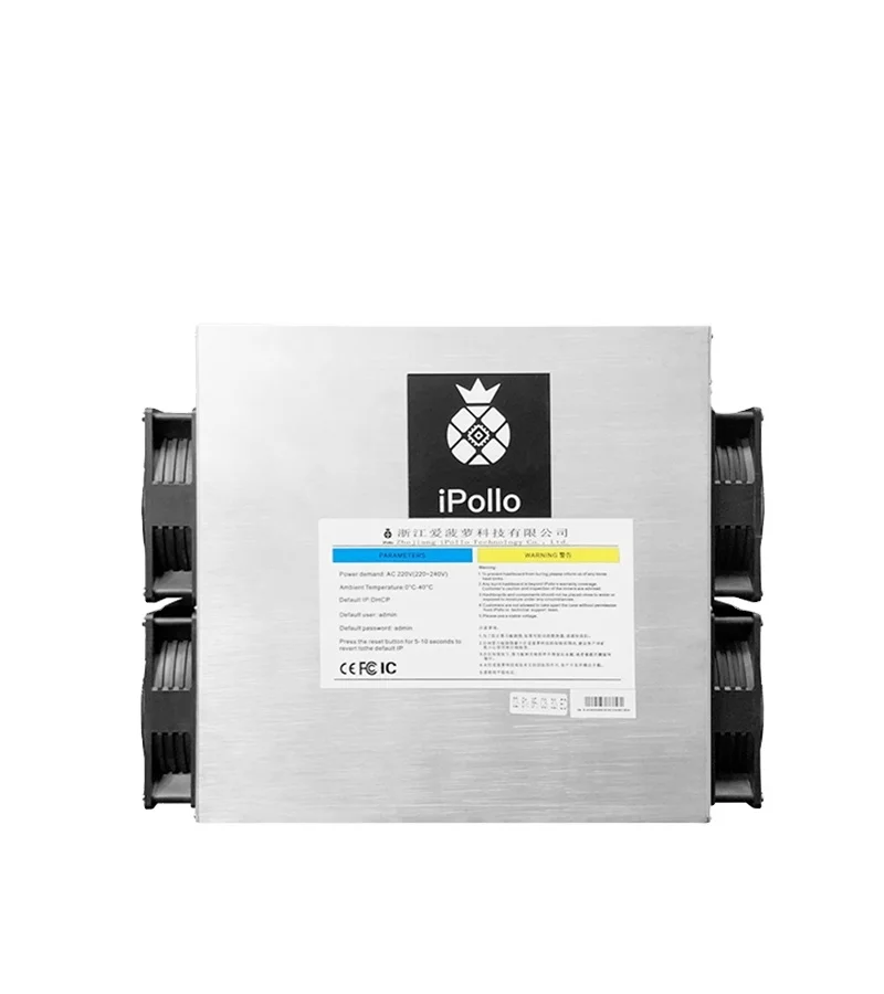 AJ Ipollo V2 ETC Miner 10Gh/s 1500W EtHash Algorithm ASIC Metal 180-Day Warranty
AJ Ipollo V2 ETC Miner 10Gh/s 1500W EtHash Algorithm ASIC Metal 180-Day Warranty
