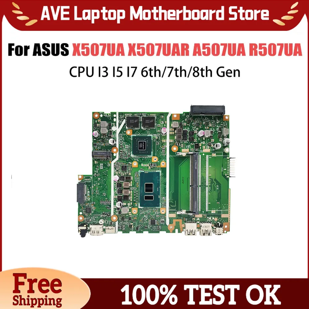 X507UBR Motherboard For Asus X507U X507UB X507UFR X507URA Y5000UB Laptop Motherboard I7-8550 I5-8250U I3-8130U 100% Working
X507UBR Motherboard For Asus X507U X507UB X507UFR X507URA Y5000UB Laptop Motherboard I7-8550 I5-8250U I3-8130U 100% Working