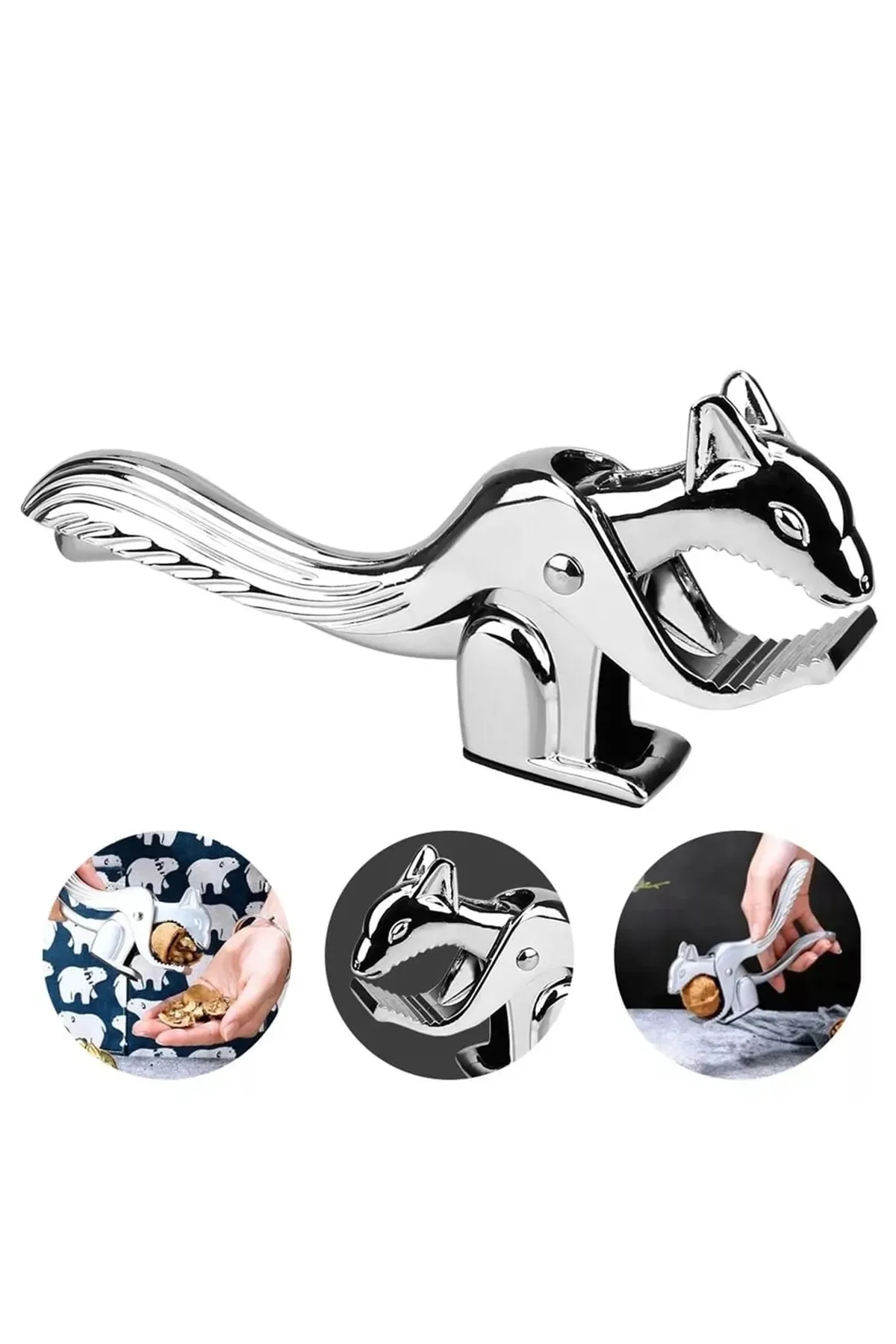 Squirrel Shaped Hazelnut and Walnut Cracker is a trendy product, useful, stylish design and a carefully made design.
Squirrel Shaped Hazelnut and Walnut Cracker is a trendy product, useful, stylish design and a carefully made design.