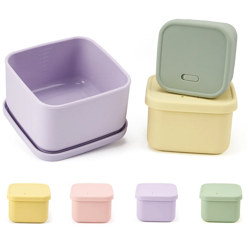 Square Silicone Lunch Box Can Be Heated In Microwave Oven Large Capacity Food Grade Silicone Fresh-keeping Box Outdoor Fruit Box
Square Silicone Lunch Box Can Be Heated In Microwave Oven Large Capacity Food Grade Silicone Fresh-keeping Box Outdoor Fruit Box