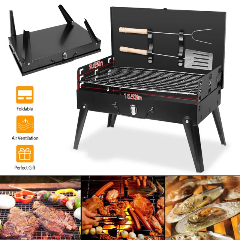 Outdoor grill Portable Square Charcoal Grill three heights Folding design for outdoor hiking parties parks and beaches etc
Outdoor grill Portable Square Charcoal Grill three heights Folding design for outdoor hiking parties parks and beaches etc
