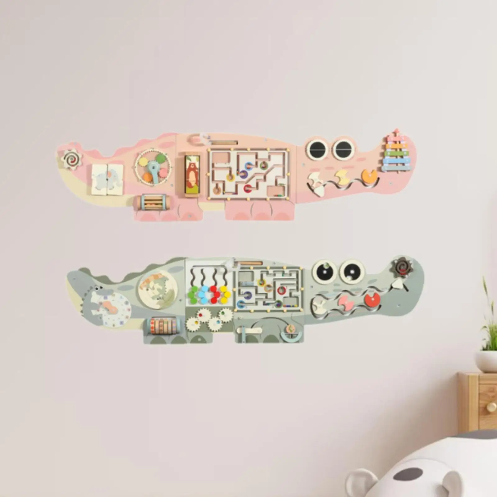 Crocodile Activity Wall Board Montessori Sensory Wall Toy Wooden Busy Board Wall Activity Center Educational Interactive Toy
Crocodile Activity Wall Board Montessori Sensory Wall Toy Wooden Busy Board Wall Activity Center Educational Interactive Toy