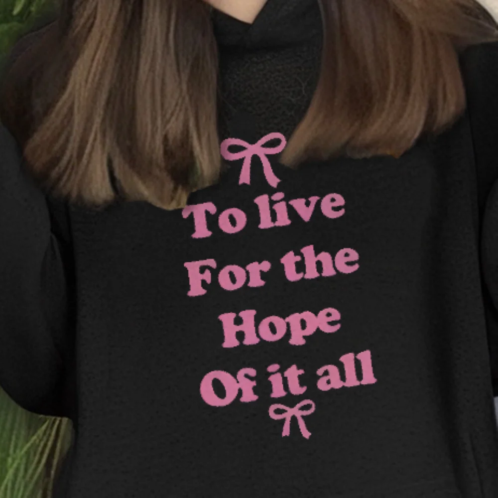 Hope Motto Hoodie Inspirational Slogan Print Casual Loose Long Sleeved Fashionable Comfortable Cute Lovely Unique Cloth Wear
Hope Motto Hoodie Inspirational Slogan Print Casual Loose Long Sleeved Fashionable Comfortable Cute Lovely Unique Cloth Wear