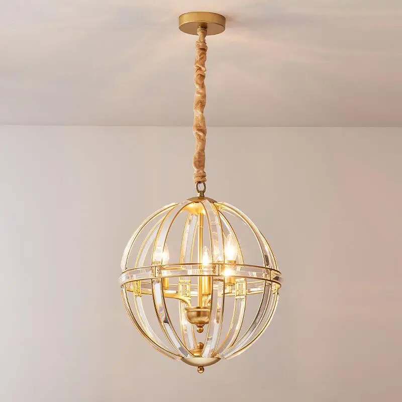 Modern Luxury Crystal Pendant Lights Single Round Crystal Iron Lamp E14 Gold Simple Led Hanging Lamp
Modern Luxury Crystal Pendant Lights Single Round Crystal Iron Lamp E14 Gold Simple Led Hanging Lamp